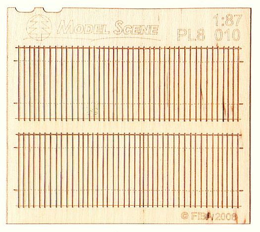 Model Scene - PL8-010 - Small Long Wooden Fence