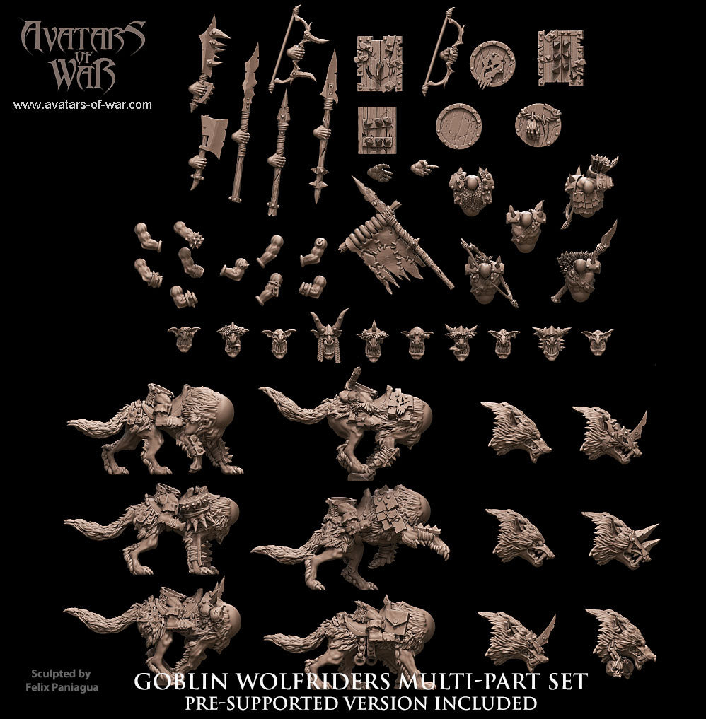 Goblin Wolf Rider Multi-Part Regiment