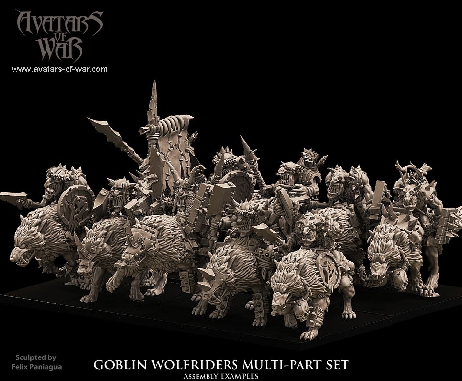 Goblin Wolf Rider Multi-Part Regiment