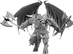 Khan-Wrath, War Demon with Two Axes [40% off]