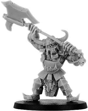 Buggrom of Ulmo, Great Axe Orc Warlord on Foot