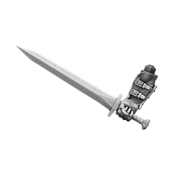 Hrōr - Right Arm with Sword