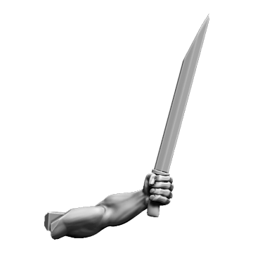 Warrior Garric - Left Arm with Langseax