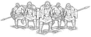 Spears of Dun Durn, Gairlom Unit (5x warriors)