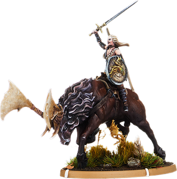 Warrior Leofwen, Theḡn of Dēra on Great Hart [half price]