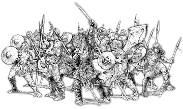 Youths of Stæford, Ḡeoguth Unit (20x warriors w cmd)