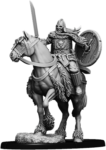 Warrior Wulfhere, Ætheling of Tamtun on Horse