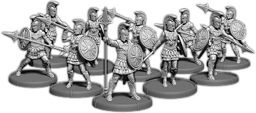 Ilios Guard, Oplites of Ilios Unit (10x warriors w cmd)