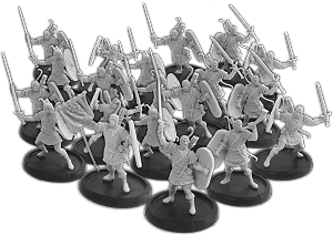 Warriors of Dyngonwy, Rhyfelwr Unit (20x warriors w cmd)