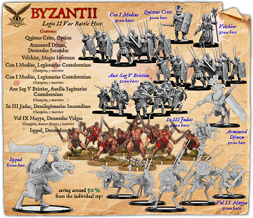 Byzantii (Legio II Var) Battle Host [2 for 1]