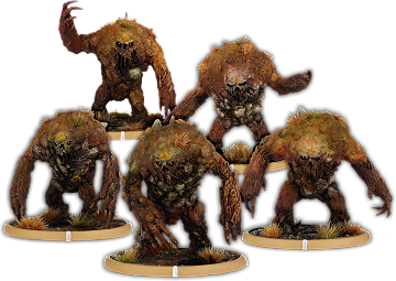 Beasts of Machairá Peat, Peat Beast Unit (5x warriors w cmd) [40% off]