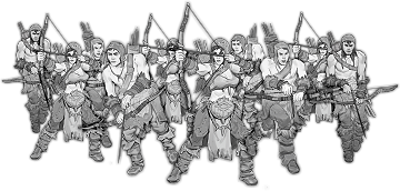 Qaamak's Hunters, Tusk Hunter Unit (10x warriors)