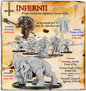 Infernii Great Axe Fiend Monstrous Infantry Starter Host