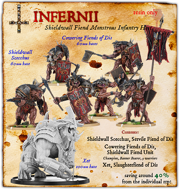 Infernii Shieldwall Fiend Monstrous Infantry Starter Host