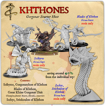 Khthones Gorgonar Monstrous Infantry Starter Host