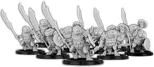 No-Claw's Burrow, Spear-Vras Unit (10x warriors)