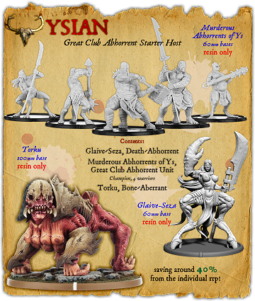 Ysian Great Club Abhorrent Monstrous Infantry Starter Host