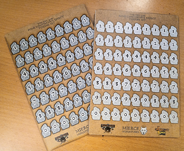Darklands Fume Numbered Continuous Effect Tokens Set