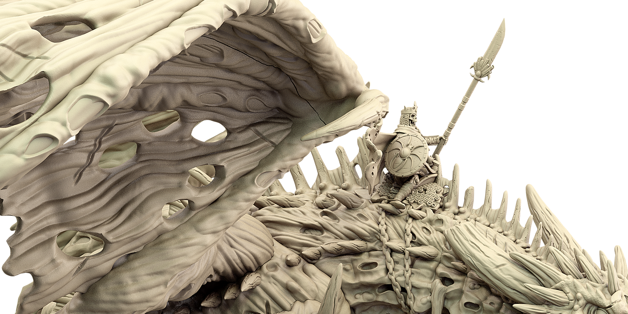 60% off the ALL-NEW Gārwald of Old on corpse-dragon! – Mierce Miniatures