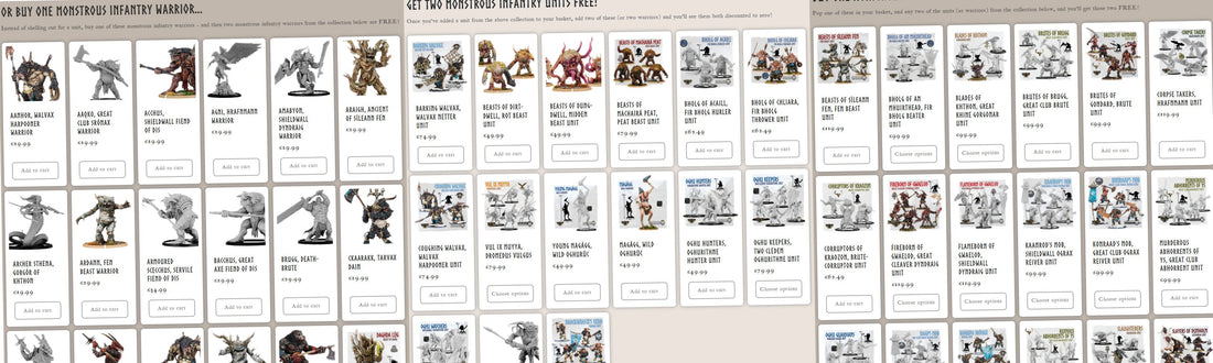 Buy One Monstrous Infantry, GET TWO FREE!