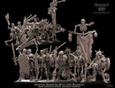 Skeleton Warriors with Weapons and Shields Multi-Part Regiment