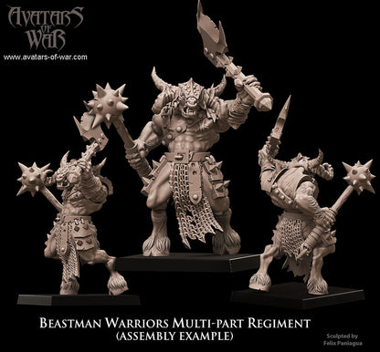 Beastmen with Two Weapons Multi-Part Regiment