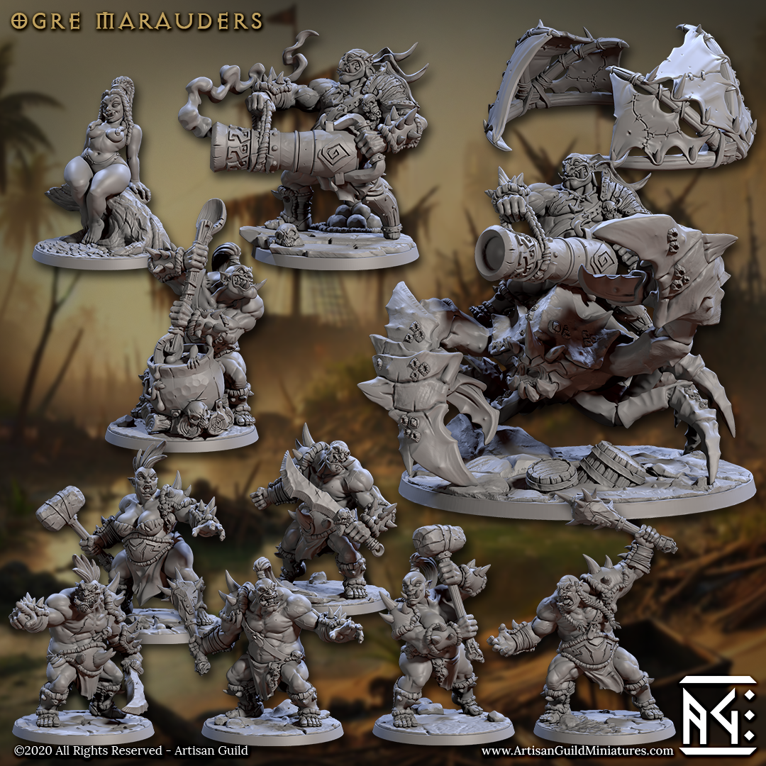 Ogre Marauders Battle Set with scenic bases