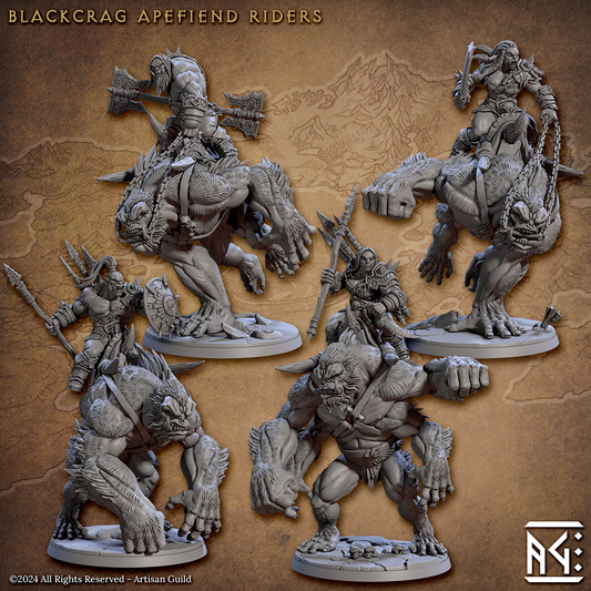 Blackcrag Apefiend Riders (4x warriors)