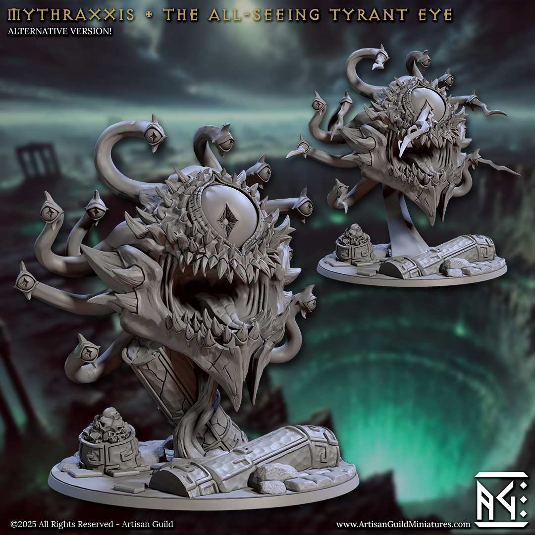 Mythraxxis the All-Seeing Tyrant Eye with scenic base