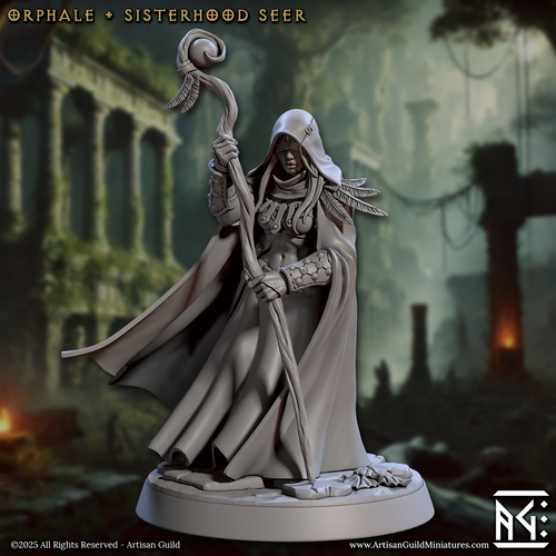Orphale the Sisterhood Seer with scenic base