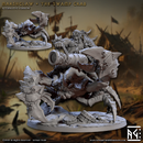 Gronk Boomshot the Ogre Canoneer on Swamp Crab with scenic base