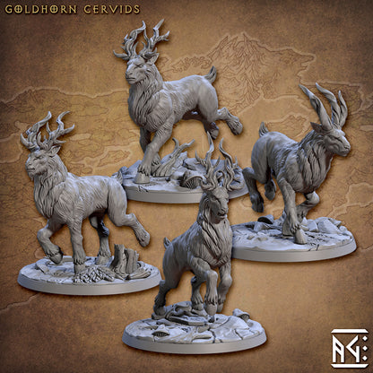 Goldhorn Cervids (4x warriors)