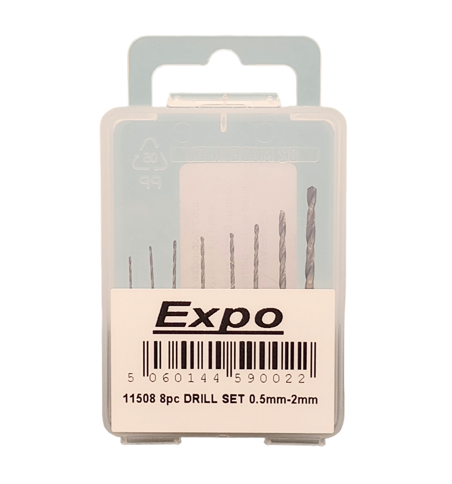 Expo Tools 8pc HSS Twist Drill Bit Set (0.5-2mm)