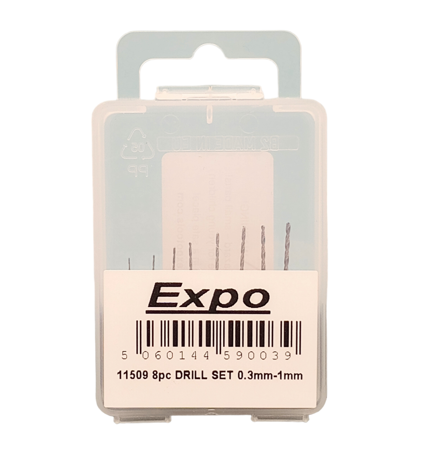 Expo Tools 8pc HSS Twist Drill Bit Set (0.3-1mm)