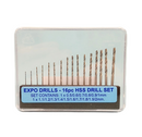 Expo Tools 16pc HSS Twist Drill Bit Set (0.5-2mm)