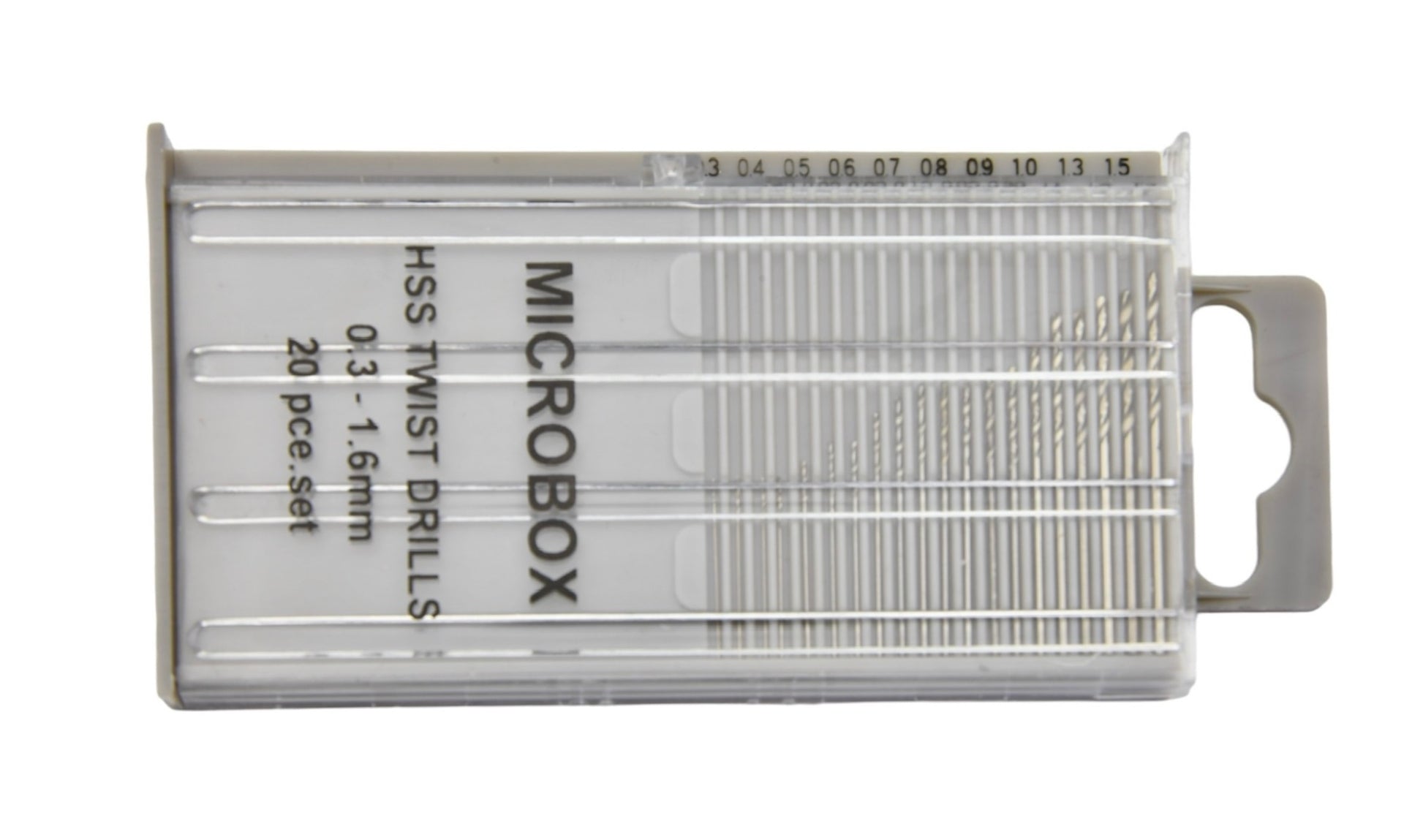 Expo Tools 20pc HSS Twist Drill Bit Set (0.3-1.6mm)