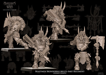 Beastmen Ironhorns Multi-Part Regiment (20x warriors)