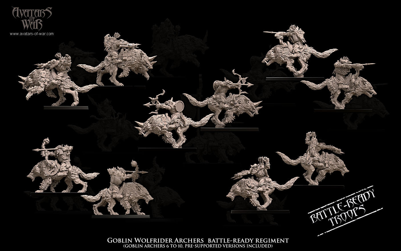 Goblin Wolf Rider Archer Regiment