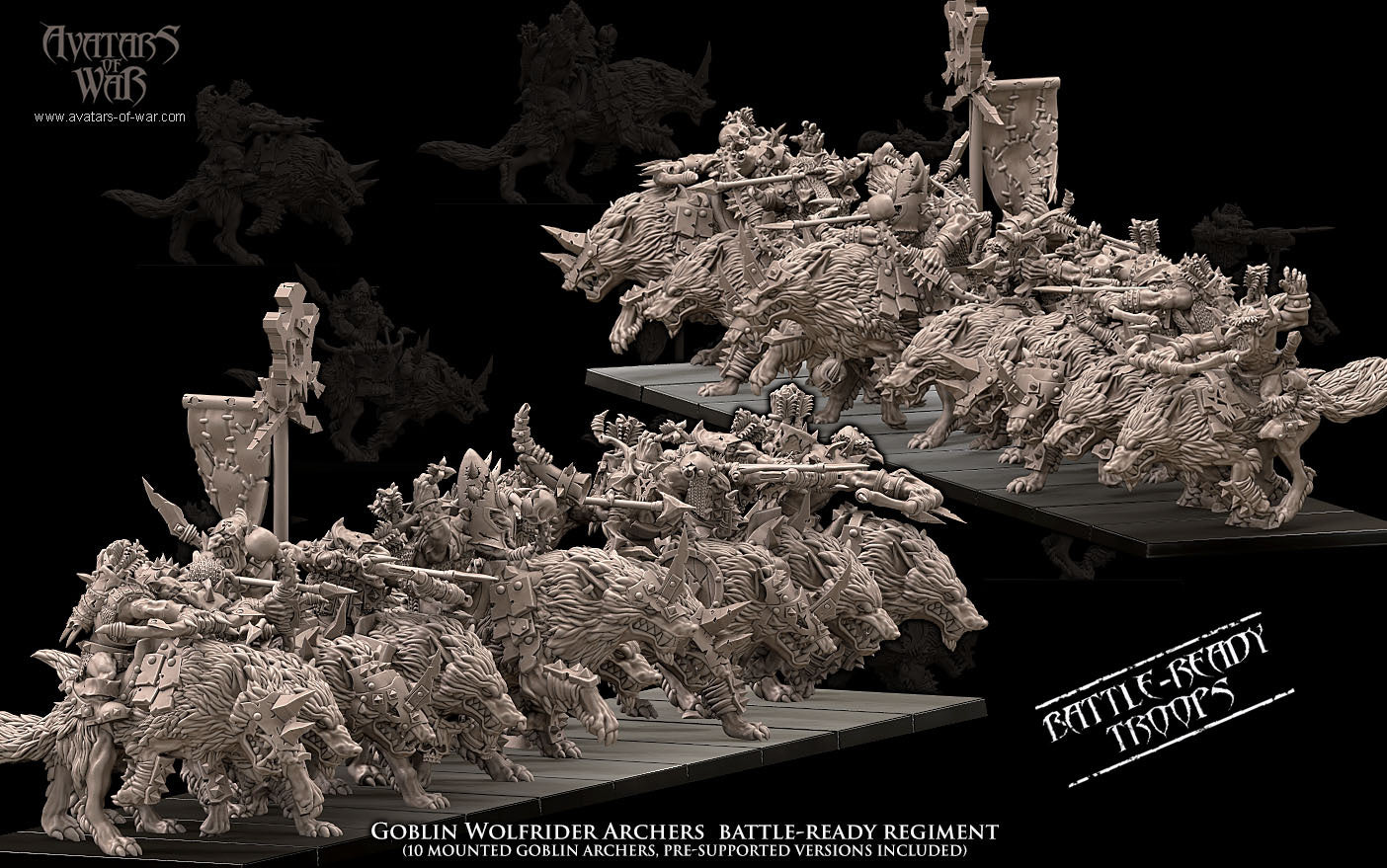 Goblin Wolf Rider Archer Regiment