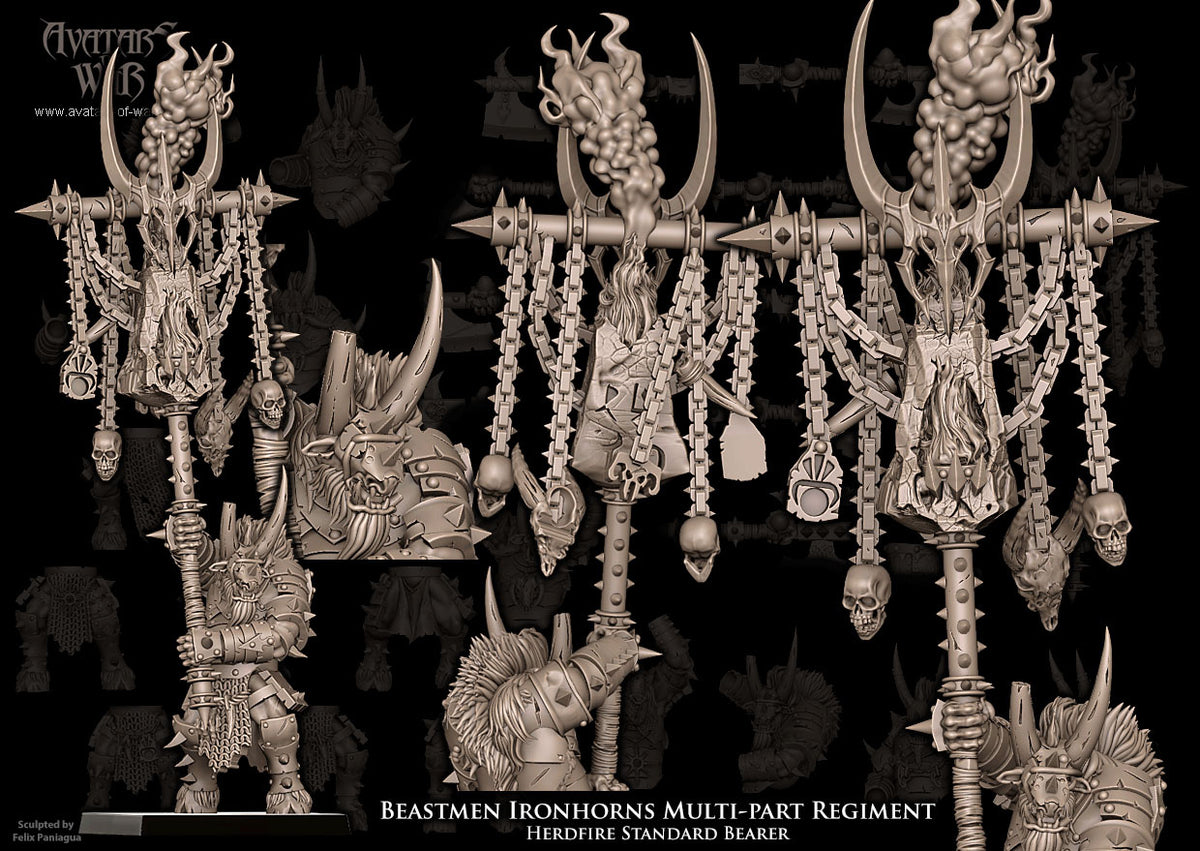 Beastmen Ironhorns Multi-Part Regiment (20x warriors)