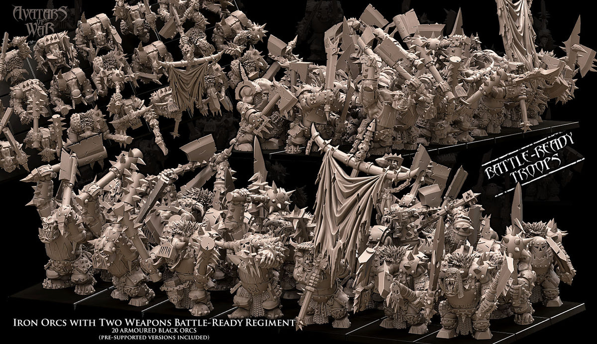 Two Weapon Black Orc Regiment