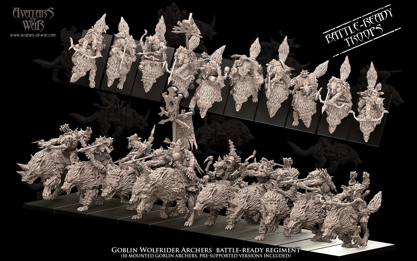 Goblin Wolf Rider Archer Regiment