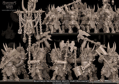 Beastmen Ironhorns Multi-Part Regiment (20x warriors)