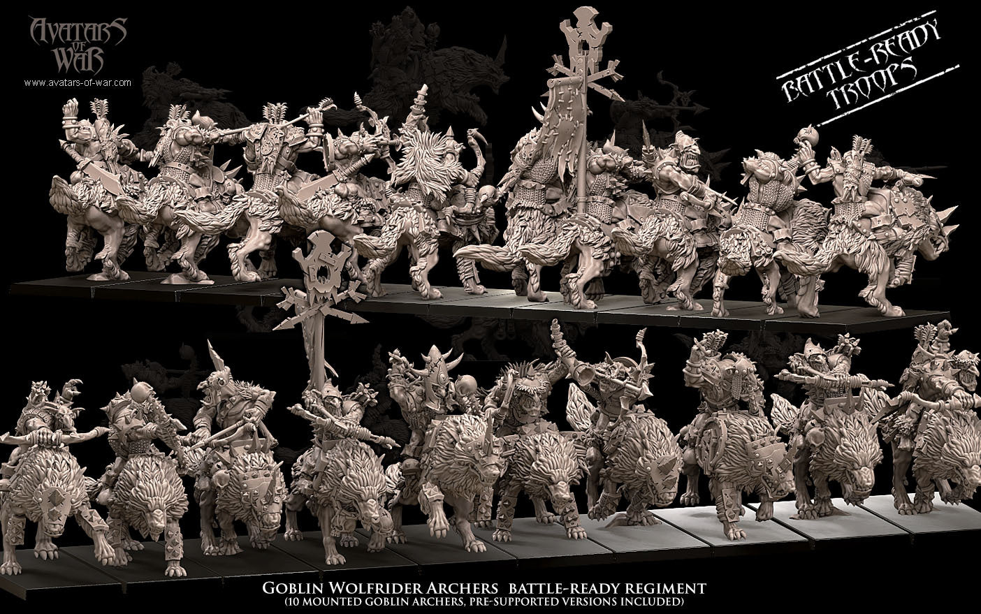 Goblin Wolf Rider Archer Regiment