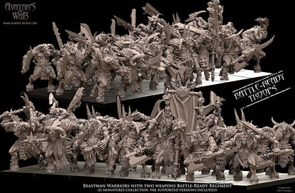 Beastmen with Two Weapons Regiment