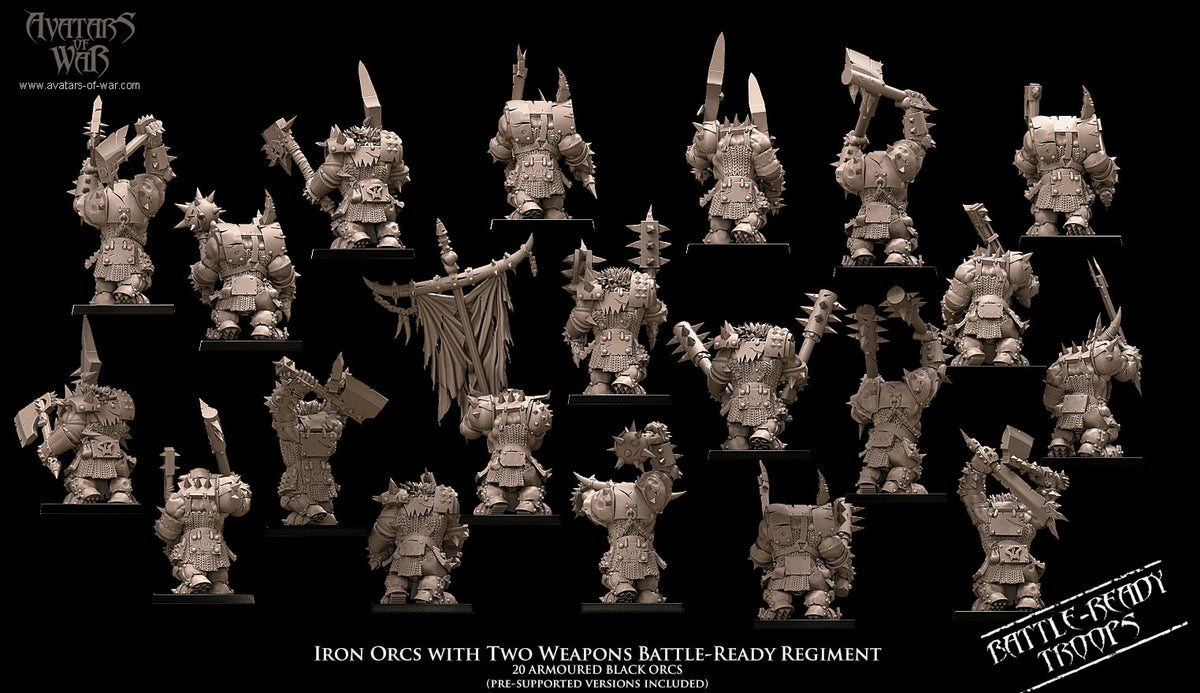 Two Weapon Black Orc Regiment