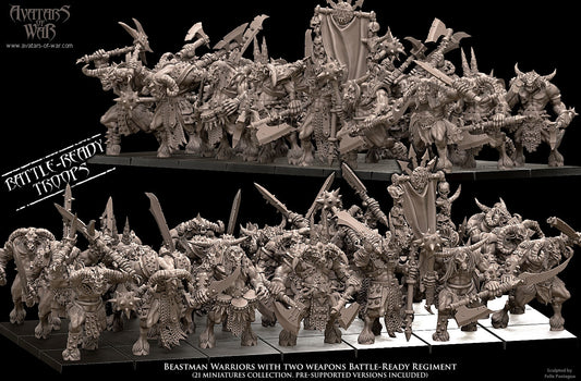 Beastmen with Two Weapons Regiment