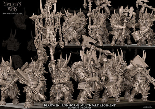 Beastmen Ironhorns Multi-Part Regiment (20x warriors)
