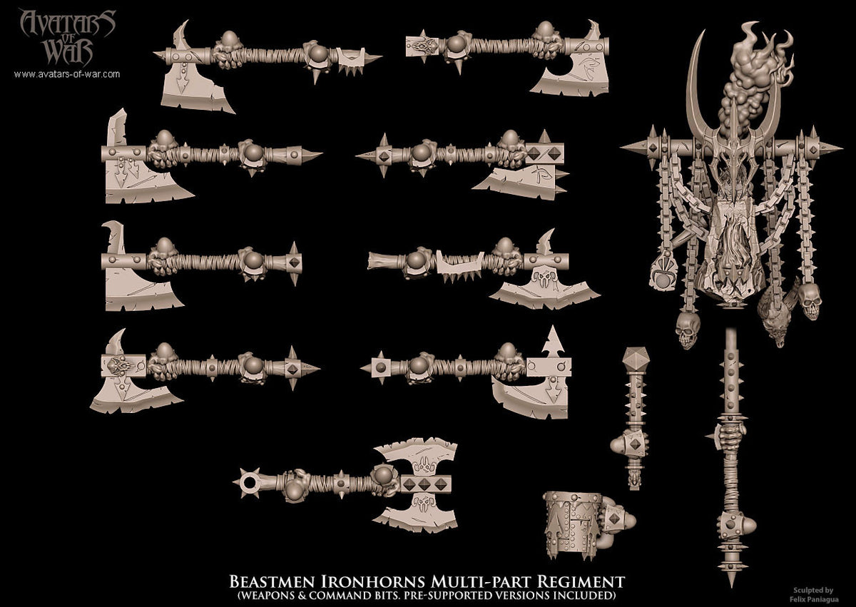 Beastmen Ironhorns Multi-Part Regiment (20x warriors)