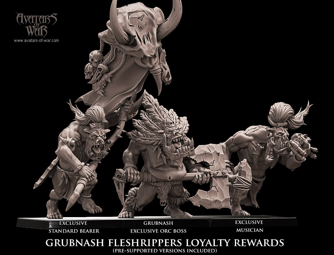 Grubnash Fleshripper's Command, Savage Orc Command Group